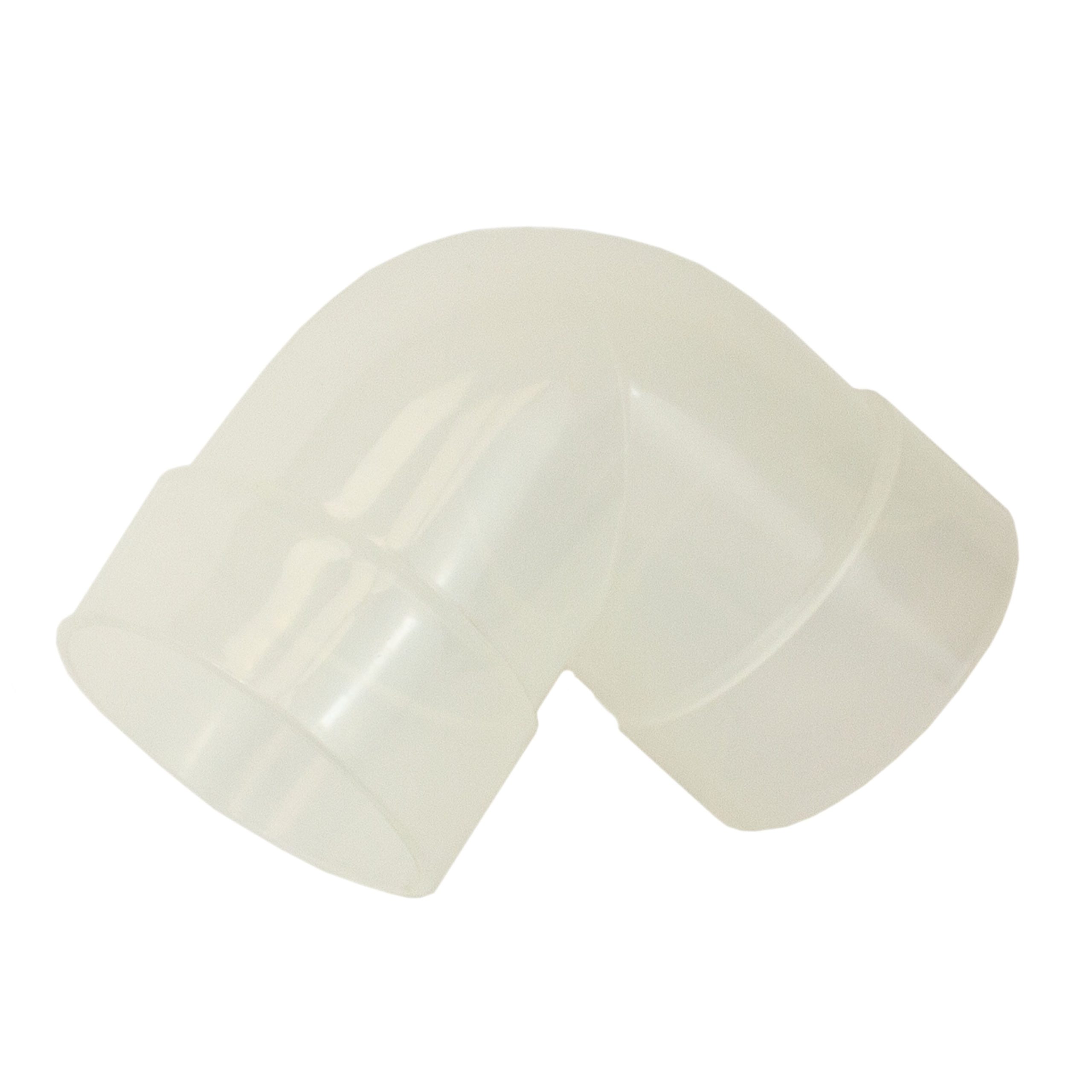 2.5" CLEAR 90 DEGREE ELBOW FOR DUST COLL
