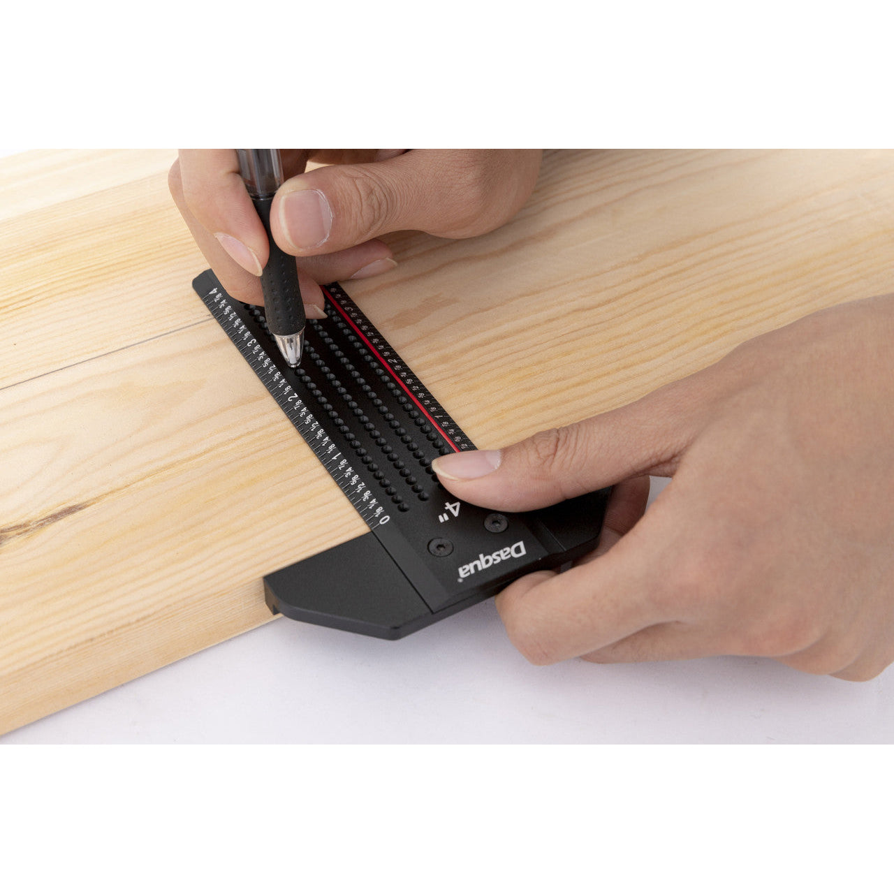 4" T SHAPED RULER WITH MARKED HOLES