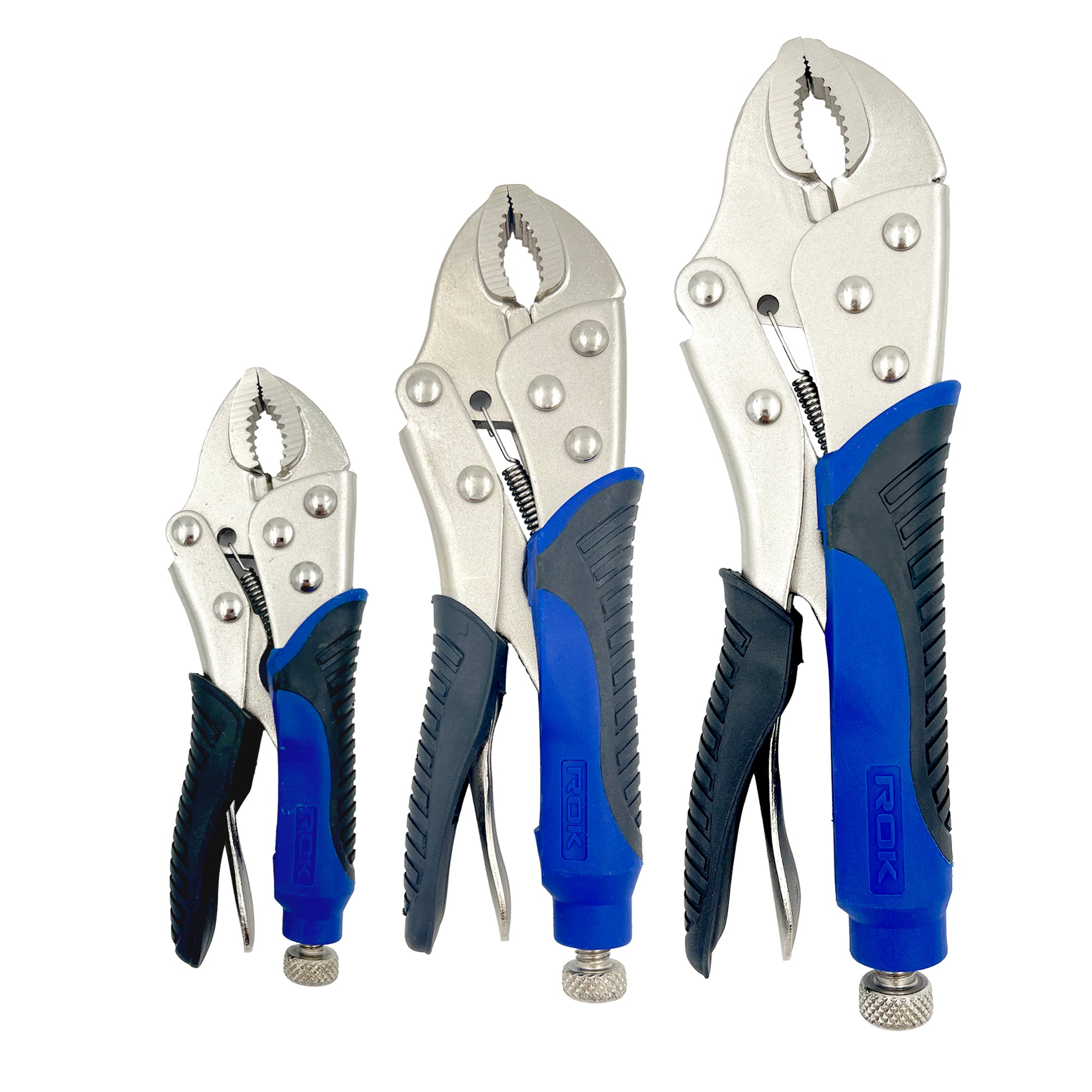 3PC LOCKING PLIERS SET WITH GRIP