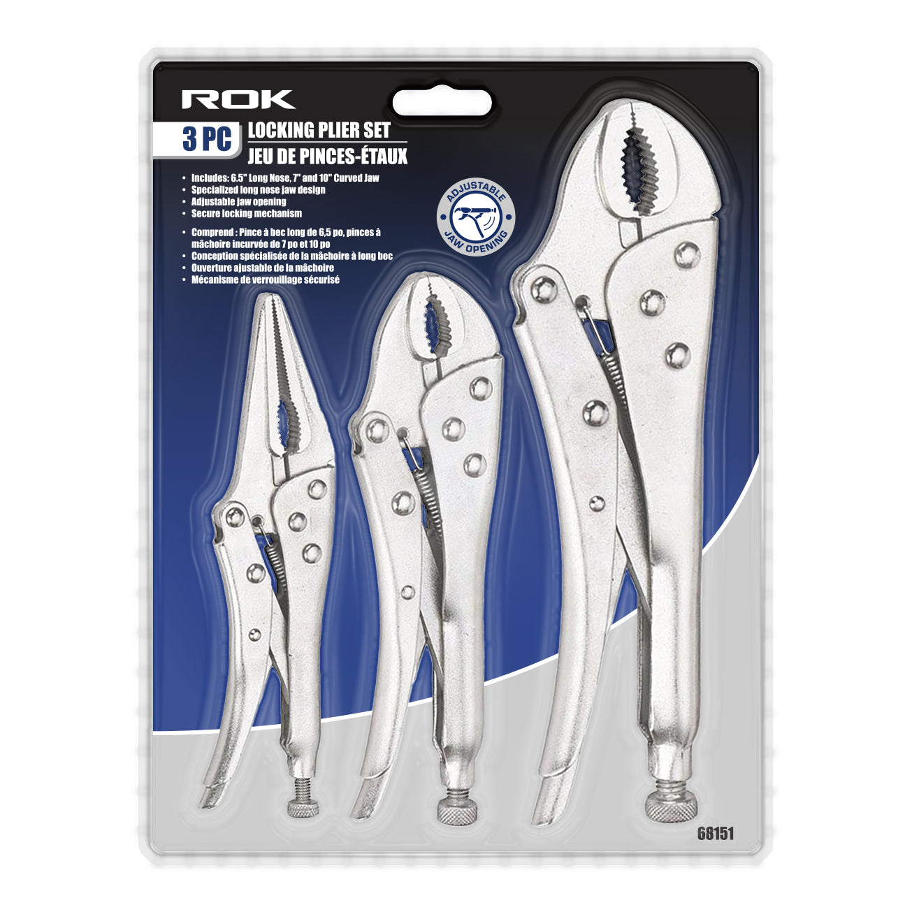 3PC LOCKING PLIER SET