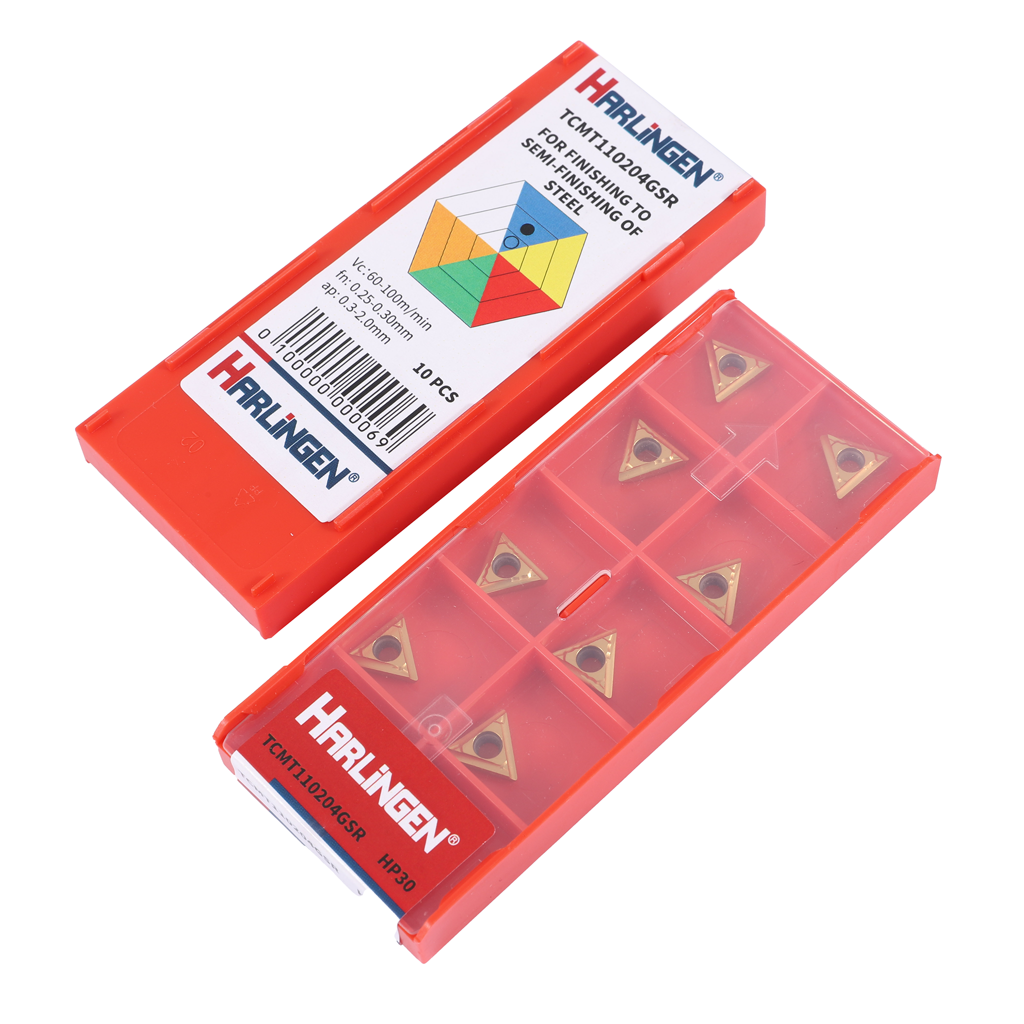 CARBIDE INSERT 10PC SET TCMT110204GSR
