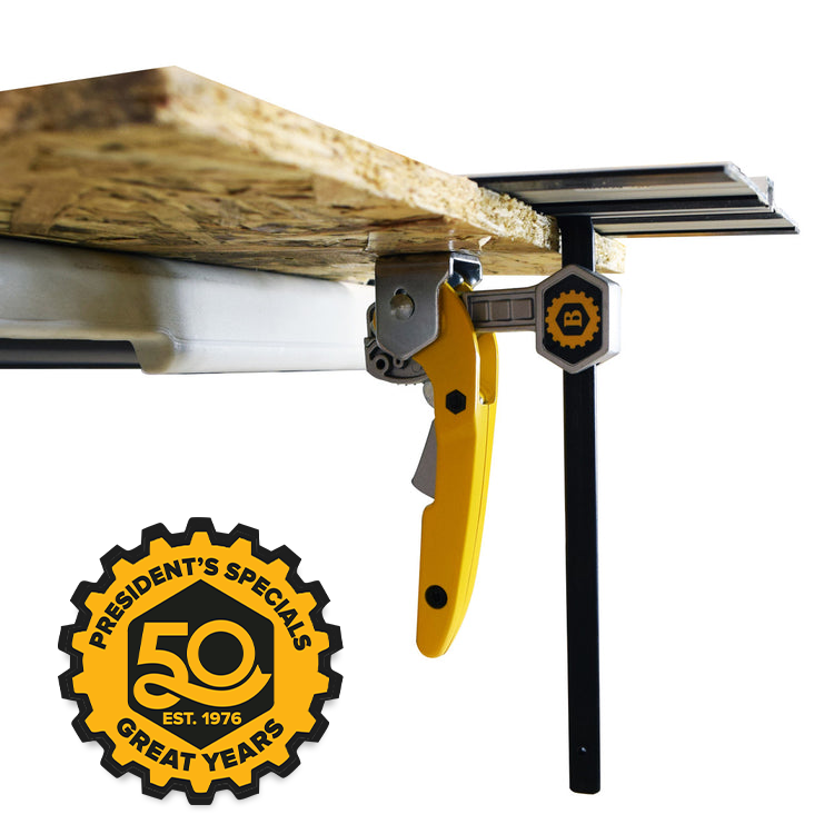6" RATCHETING GUIDE RAIL TRACK CLAMP