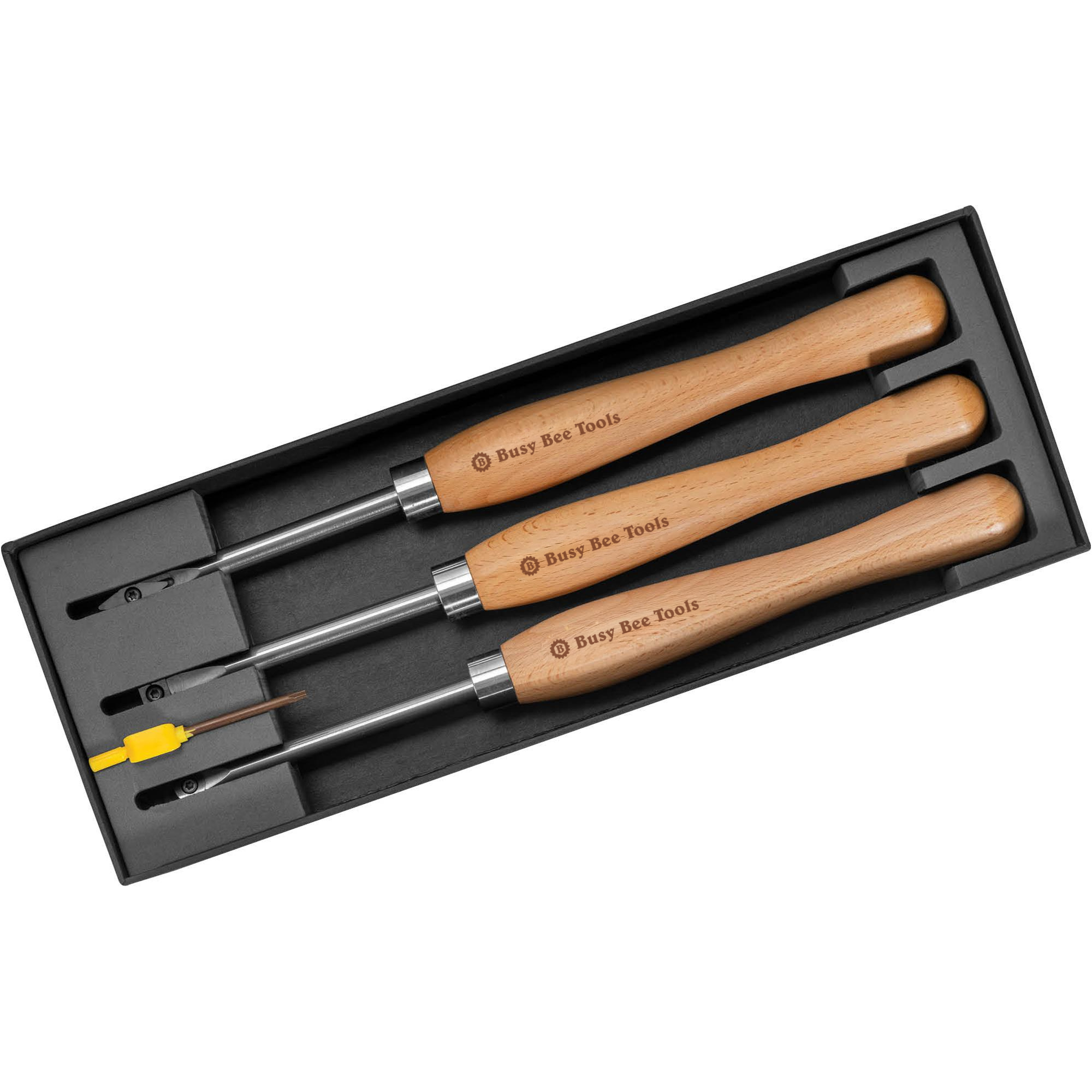 3PC PEN TURNING TOOL SET WITH CARBIDE IN