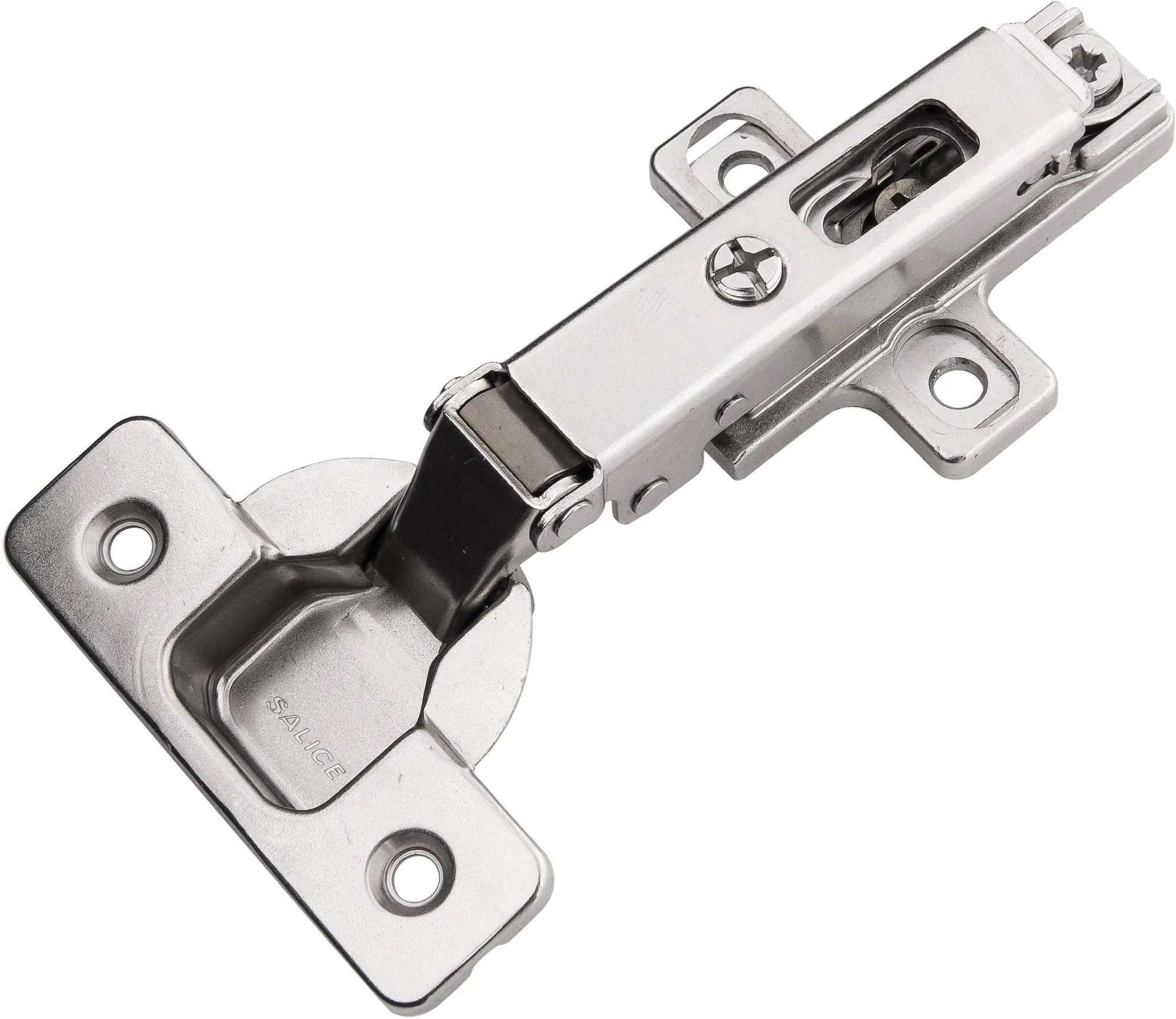 Hinge Concealed Full Overlay Frameless Self-Close Clip On Polished Nickel Finish HH075221-14