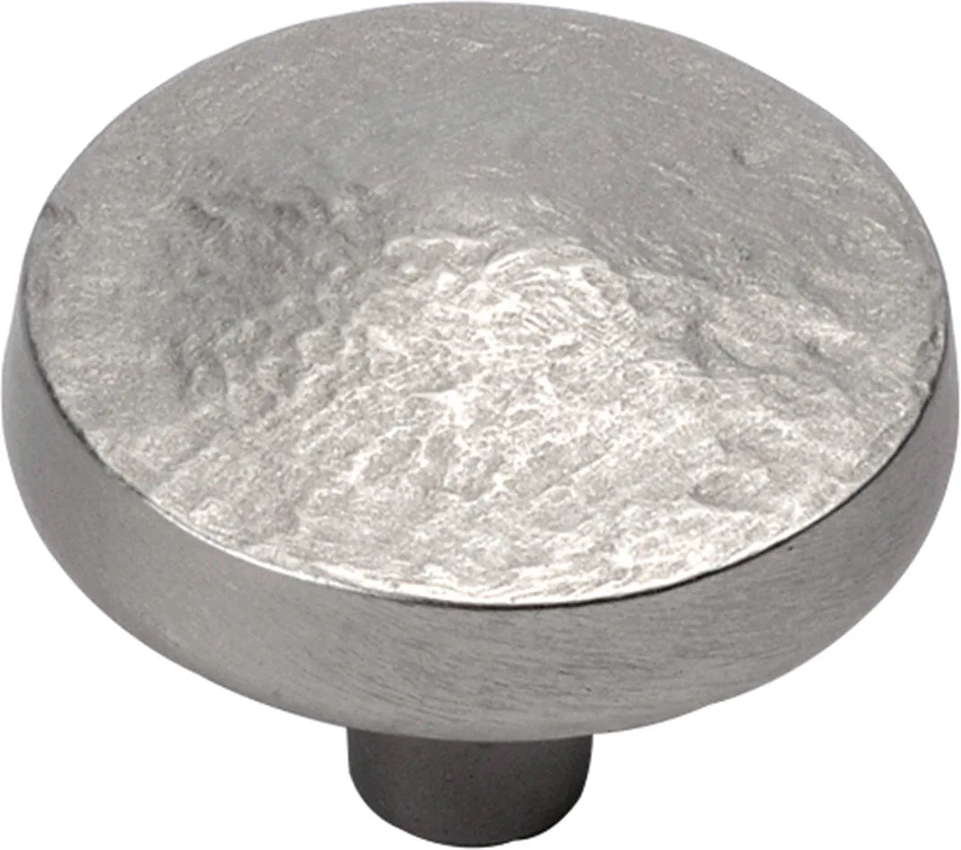 Bedrock Collection Knob 1-1/4'' Diameter Flat Nickel Finish P3564-FN