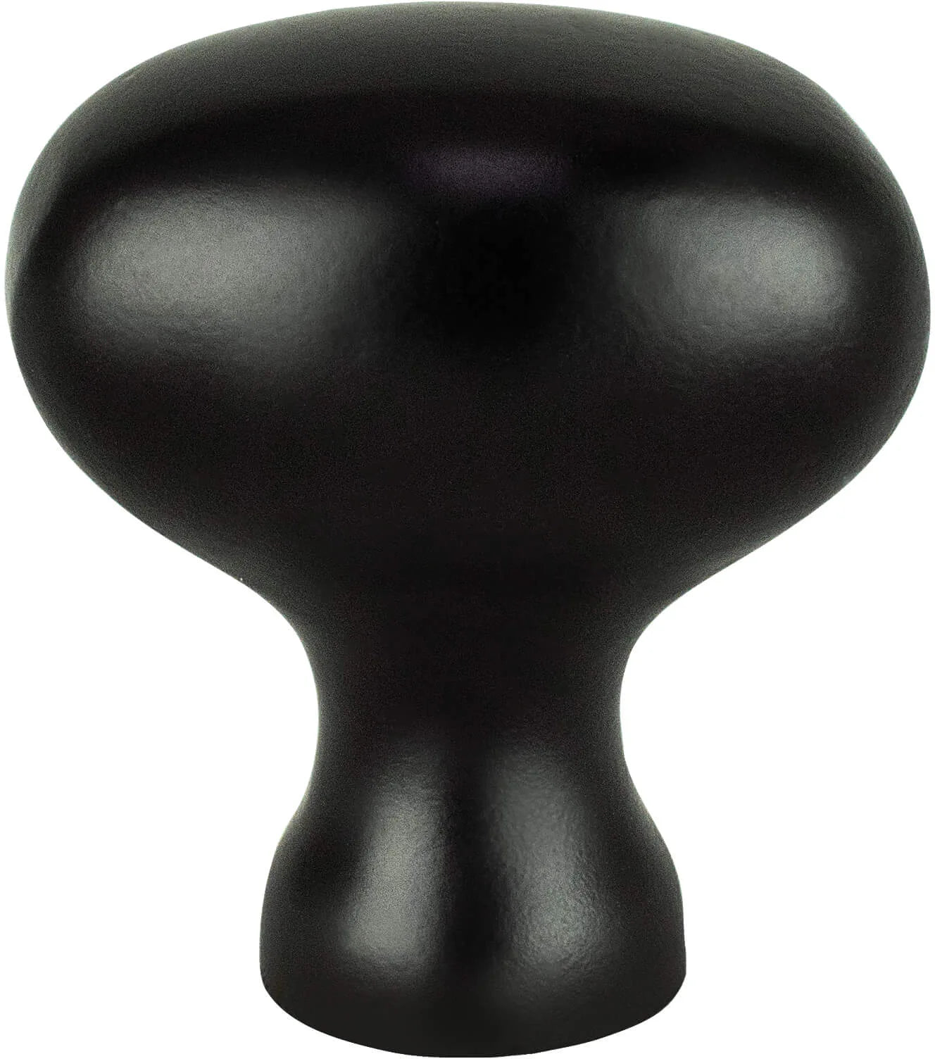 Transitional Advantage Three Matte Black Oval Knob 0930-1055-P