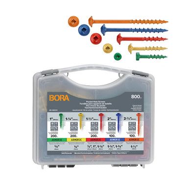 Bora BR-A180203 800-Piece Screw Kit Coarse