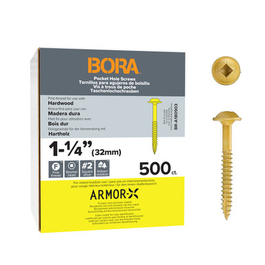 Bora BR-A180903 Screws 1-1/4-Inch Fine 500-pcs