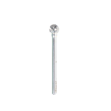 Amana Tool BURS-153 Ball Shape SC Head 1/4 D x 7/32 CH x 1/8 SHK x 1-3/4 Inch Long Double Cut SD Burr Bit