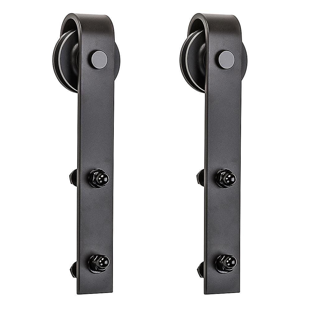 Barn Door Hardware - Interior Sliding Door Hardware Strap Hangers - Multiple Finishes Available - 2 Pack