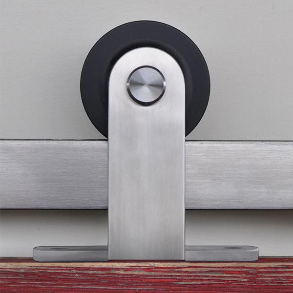 Barn Door Hinges / Hardware Kit – Gage Style For Doors 30” Inches To 48” Inches Wide – Stainless Steel Finish
