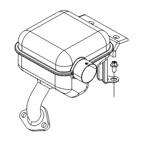 591472 Muffler Briggs and Stratton Genuine OEM Part