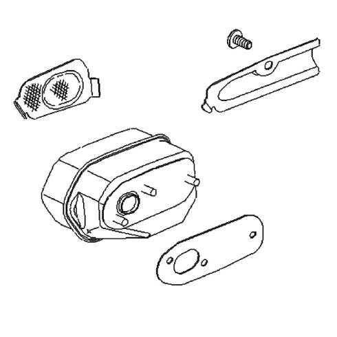696874 Muffler Briggs and Stratton Genuine OEM Part