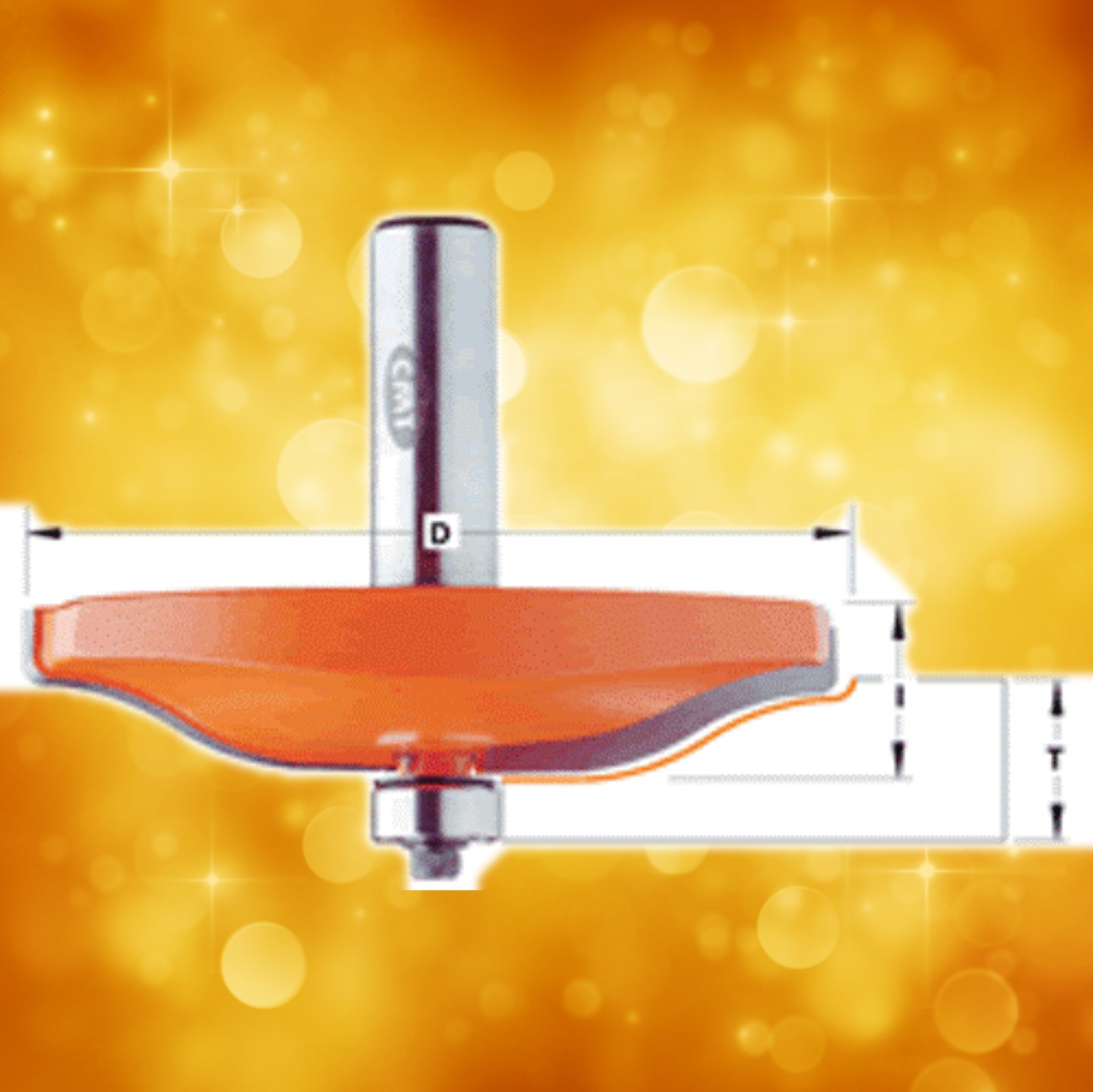 CMT Raised PanelRouter Bit 890.506.11 - Profile C2
