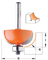 CMT 3/16" Cove Router Bit 1/2" shank 837.690.11