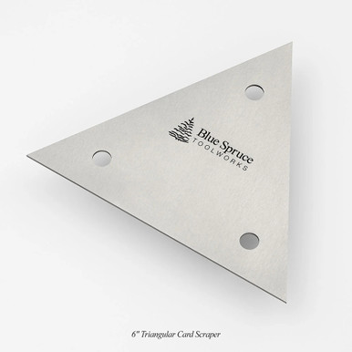 Blue Spruce Toolworks CRDSCRP-TRI6 Card Scraper 6 Inch Triangle