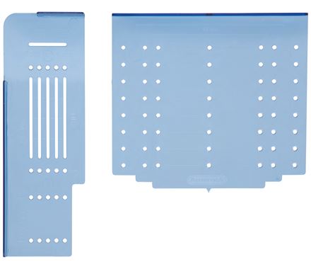 Cabinet Door and Drawer Mounting Template Kit - For Knobs and Pulls - 3" Inch to 128mm Widths - Sold as Kit