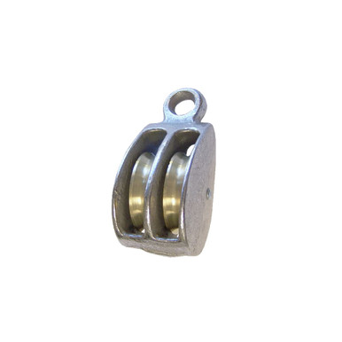 Rigid Eye Double Wheel Pulley