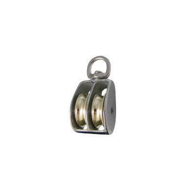 Swivel Eye Double Wheel Pulley