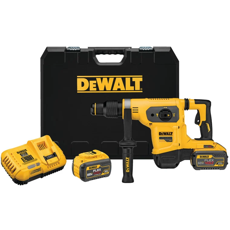 DeWalt DCH481X2 60 Volt 1-9/16″ SDS-MAX Rotary Hammer Kit