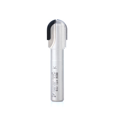Amana Tool DRB-435 Polycrystalline Diamond (PCD) Tipped Ball Nose 3/8 R x 3/4 D x 3/4 CH x 1/2 Inch SHK Router Bit