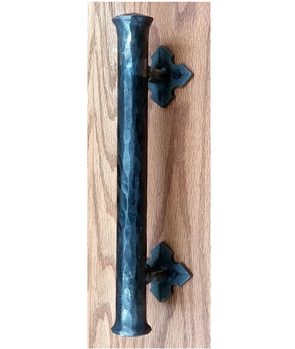 Barn Door Handle - Door Pull - Round Bar Distressed - 1" Diameter - Multiple Sizes and Finishes Available - Sold Individually