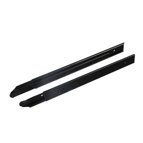 Drawer Slides - Roller Slides For Keyboard And Pencil Drawer - 9" Inch - Oxidized Black Finish - Sold In Pairs