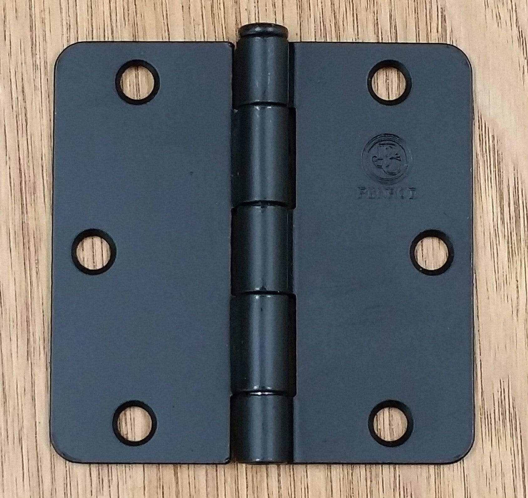 Residential Penrod Butt Hinge - Plain Bearing For Doors - 3 1/2 Inch With 1/4 Inch Radius Corner - Multiple Finishes Available - 2 Pack