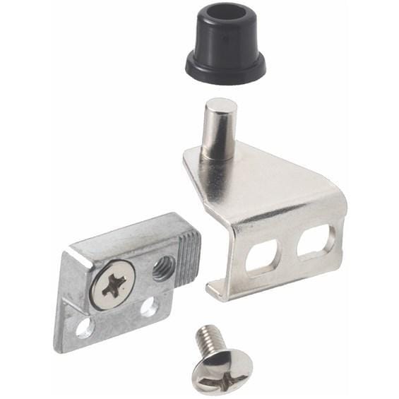 Pivot Door Hinges - Flush Door Removable Concealed - Nickel Finish - 2 Pack