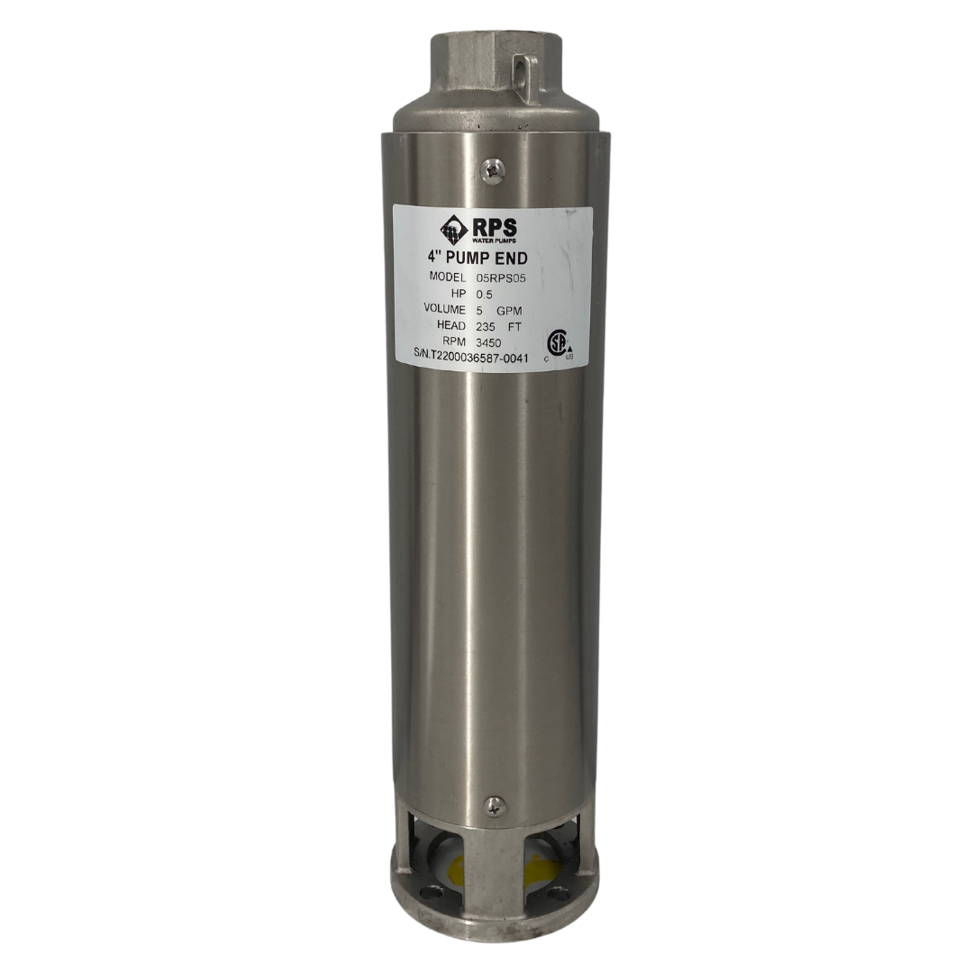 RPS Core Series 05RPS05 4" Submersible Pump End | Engineered Impeller | 4-8 GPM