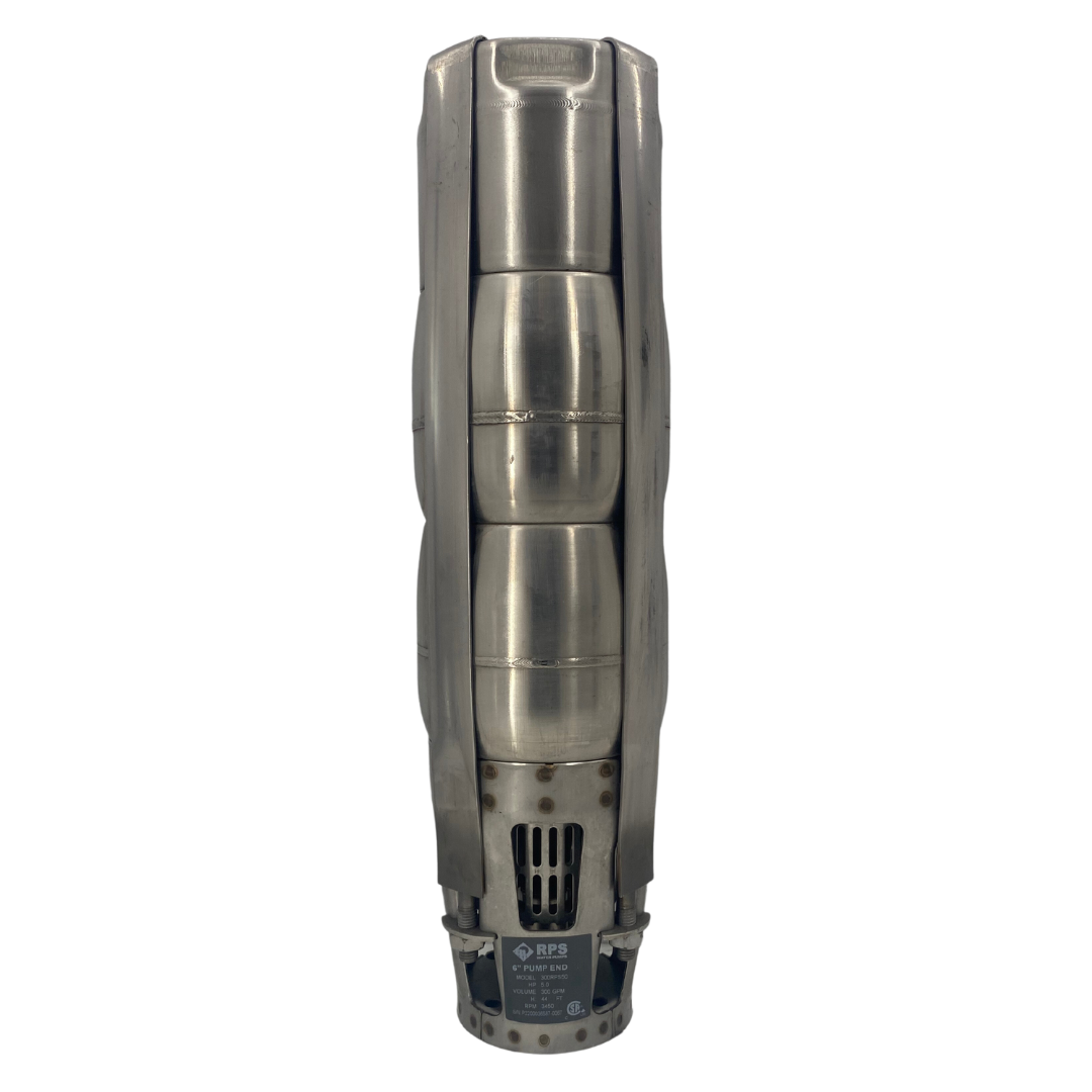 RPS Steel Pro 300RPS50-S 5" Submersible Pump End | Stainless Steel Impeller | 50-350 GPM