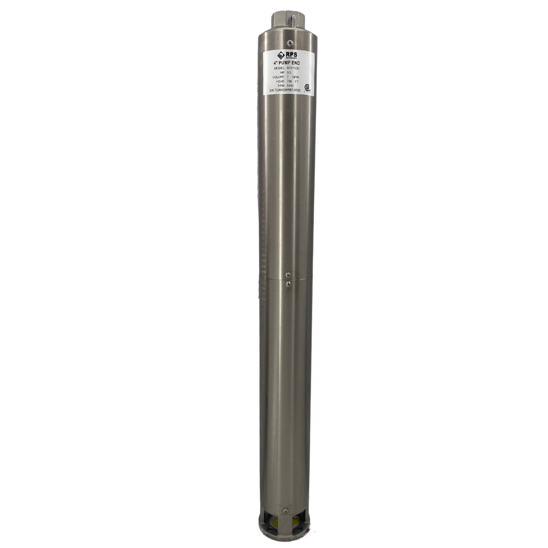 RPS Core Series 07RPS30 4" Submersible Pump End | Engineered Impeller | 3-13 GPM