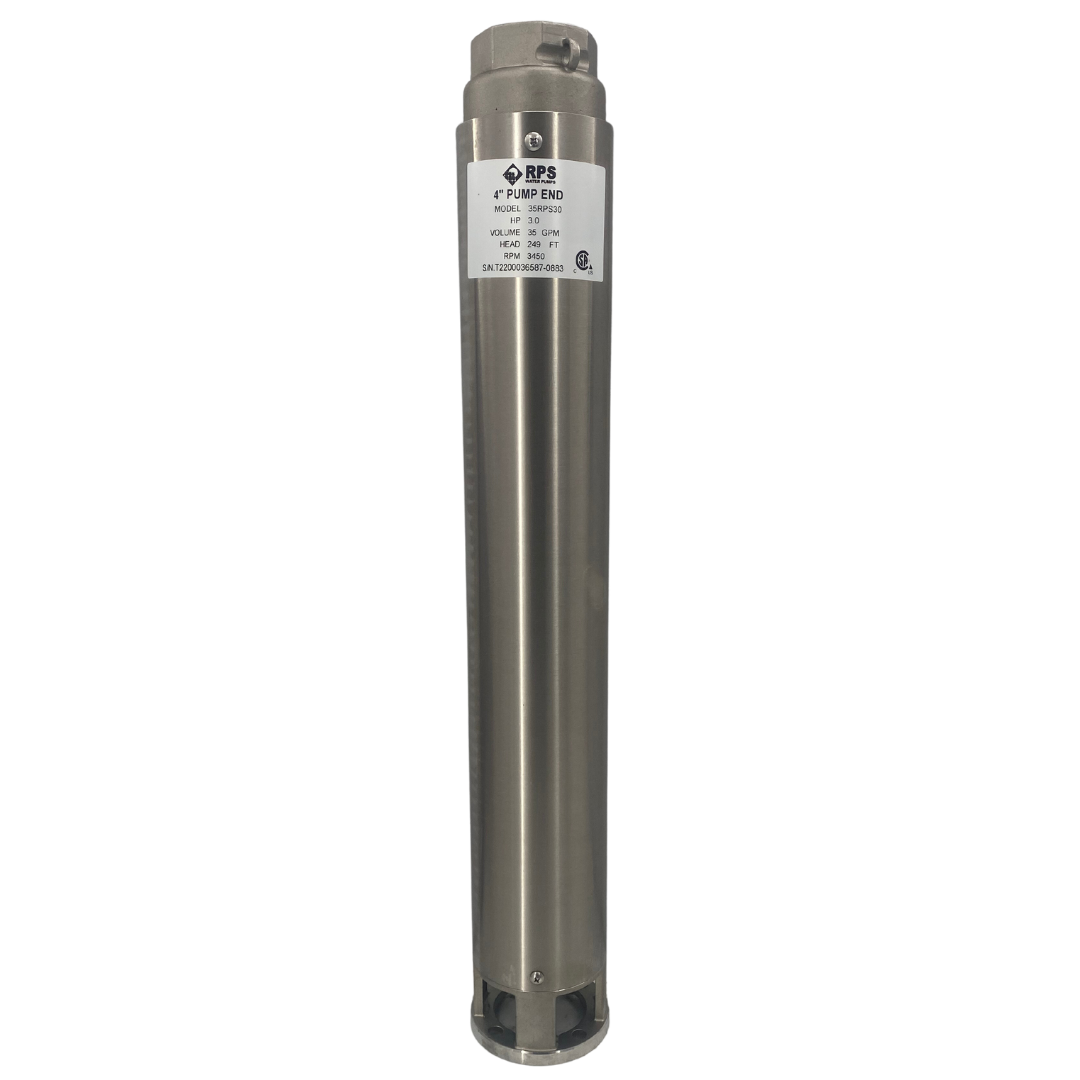 RPS Core Series 35RPS30 4" Submersible Pump End | Engineered Impeller | 12-46 GPM