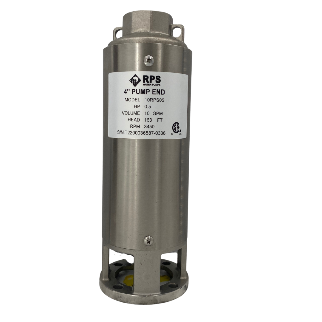RPS Core Series 10RPS05 4" Submersible Pump End | Engineered Impeller | 11-18 GPM