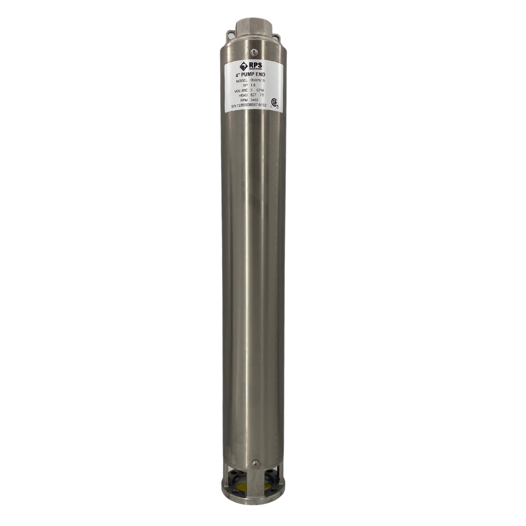 RPS Core Series 05RPS15 4" Submersible Pump End | Engineered Impeller | 2-8 GPM