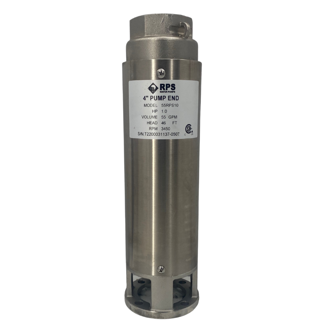 RPS Core Series 55RPS10 4" Submersible Pump End | Engineered Impeller | 38-62 GPM