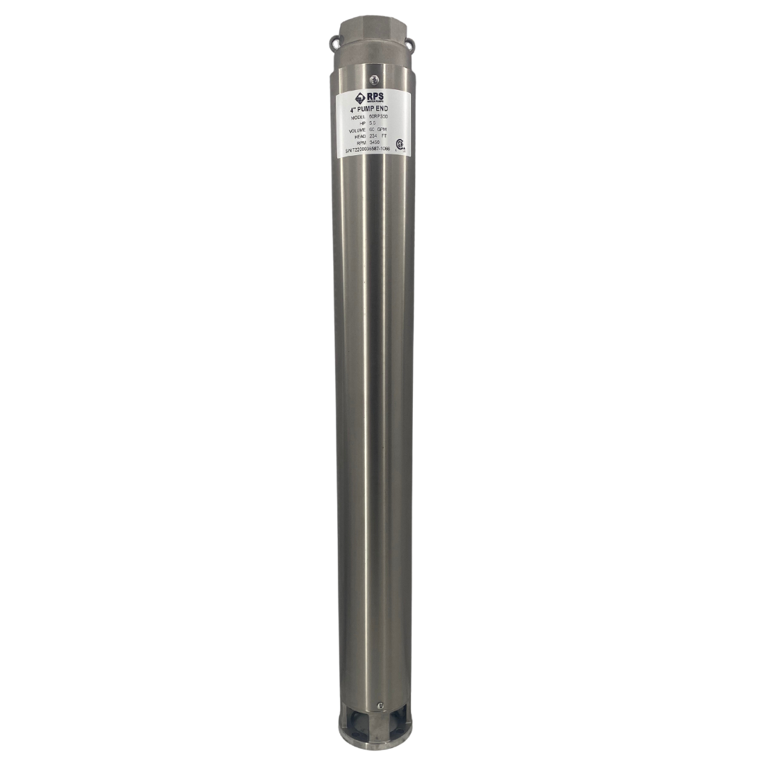 RPS Core Series 60RPS50 4" Submersible Pump End | Engineered Impeller | 35-90 GPM
