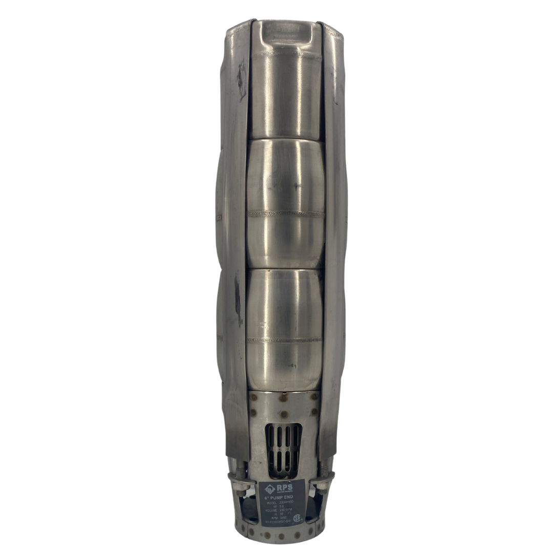 RPS Steel Pro Series 230RPS50-S 5" Submersible Pump End | Stainless Steel Impeller | 70-270 GPM