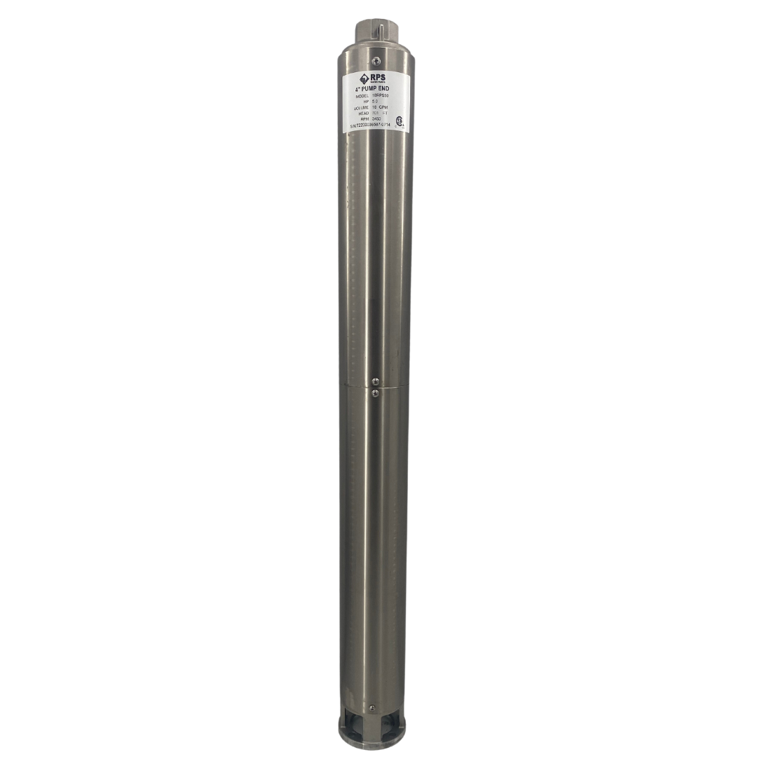 RPS Core Series 18RPS50 4" Submersible Pump End | Engineered Impeller | 9-29 GPM