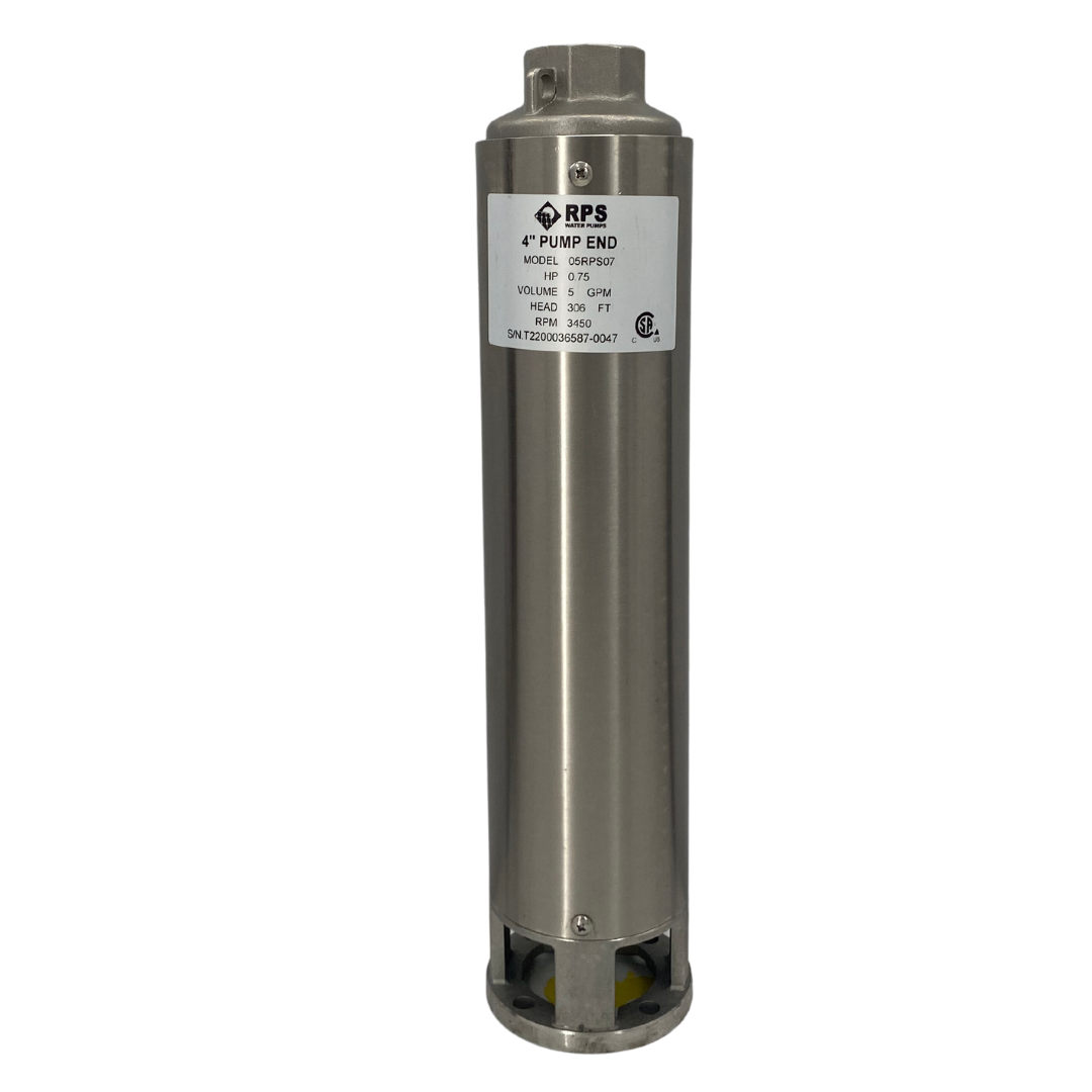 RPS Core Series 05RPS07 4" Submersible Pump End | Engineered Impeller | 4-8 GPM