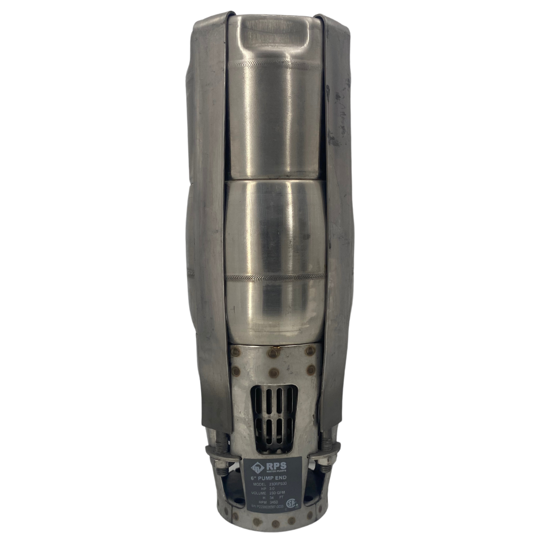 RPS Steel Pro Series 230RPS30-S 5" Submersible Pump End | Engineered Impeller | 180-240 GPM