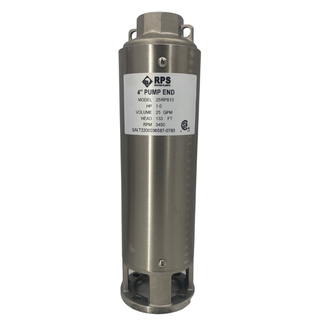 RPS Core Series 25RPS10 4" Submersible Pump End | Engineered Impeller | 21-31 GPM