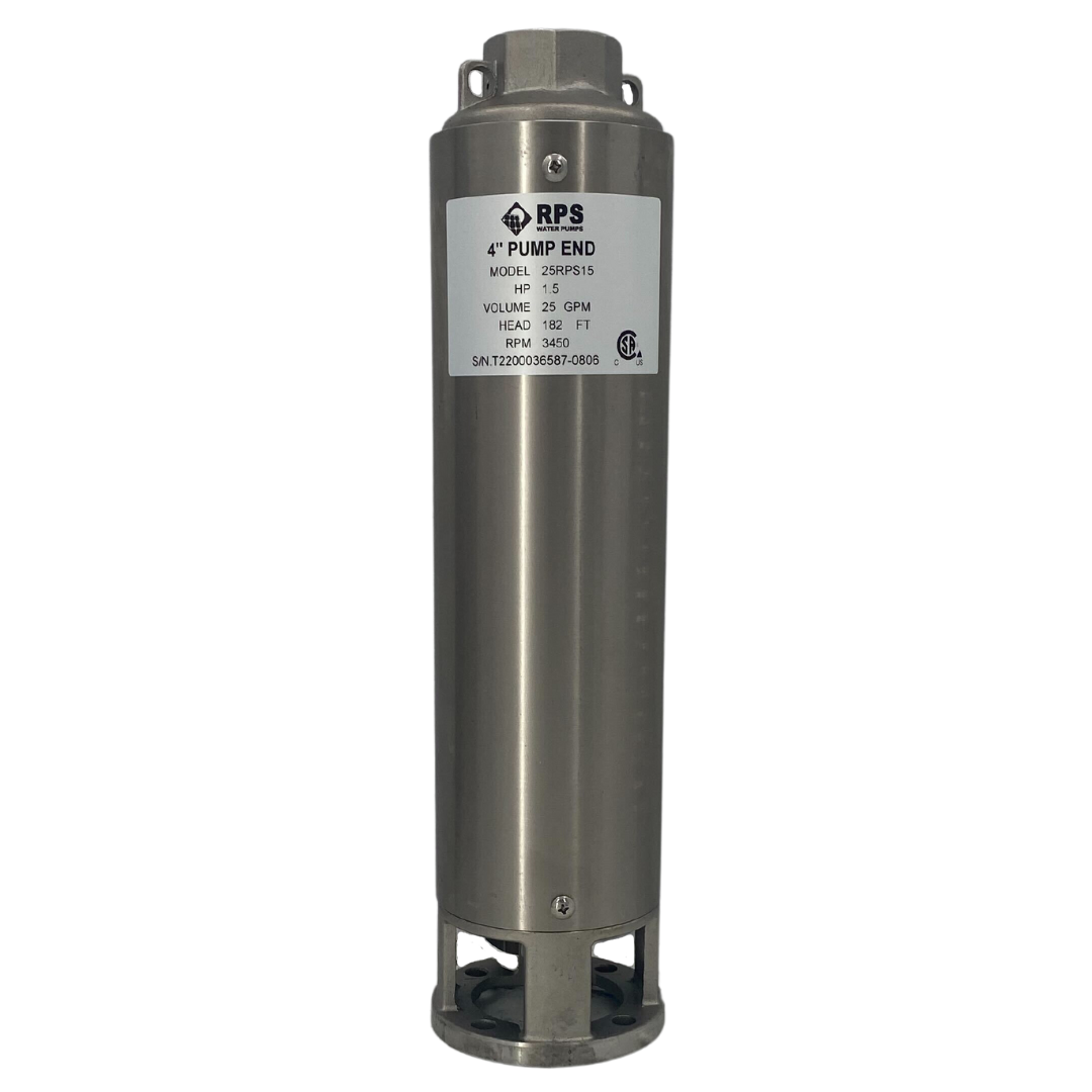 RPS Core Series 25RPS15 4" Submersible Pump End | Engineered Impeller | 17-31 GPM