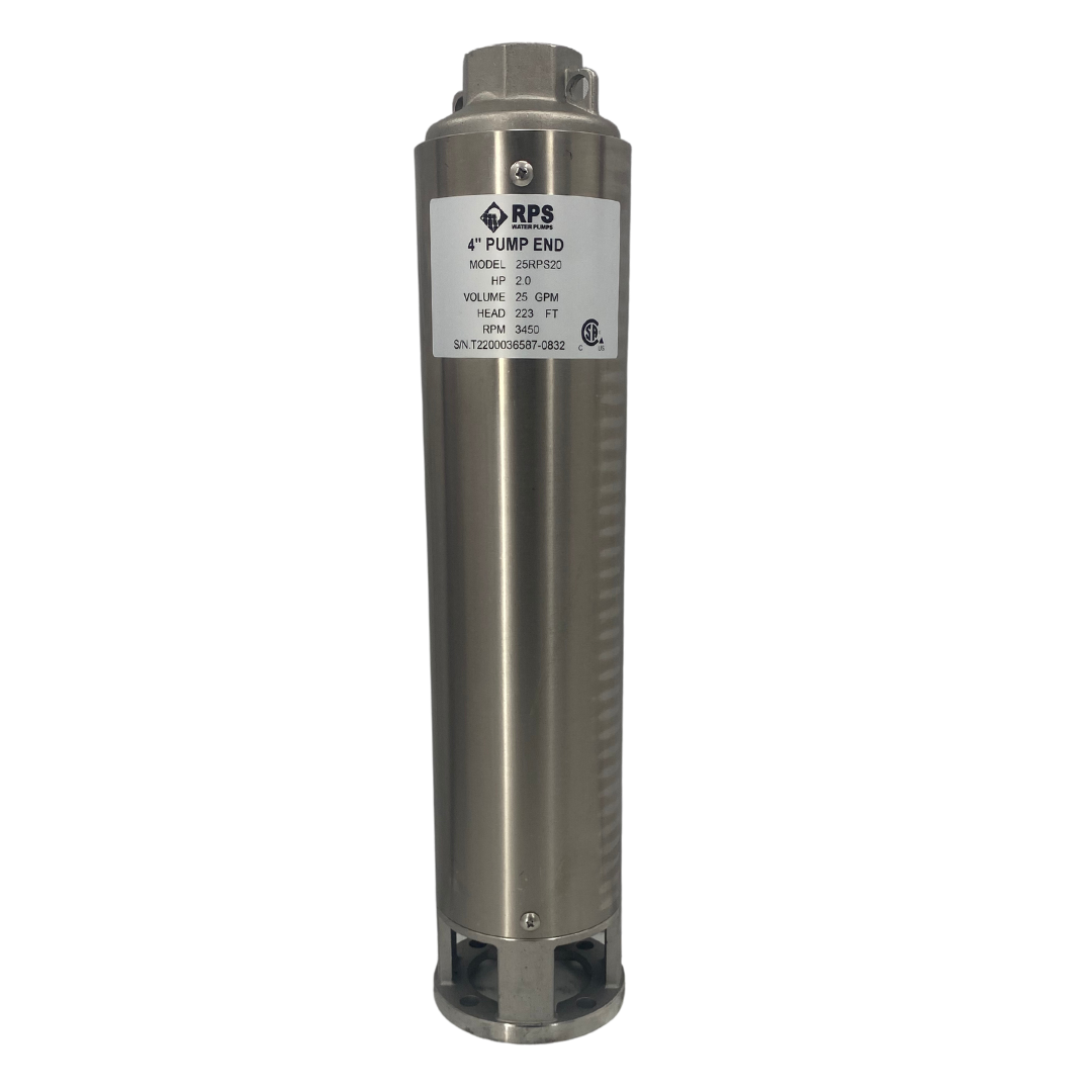RPS Core Series 25RPS20 4" Submersible Pump End | Engineered Impeller | 14-31 GPM