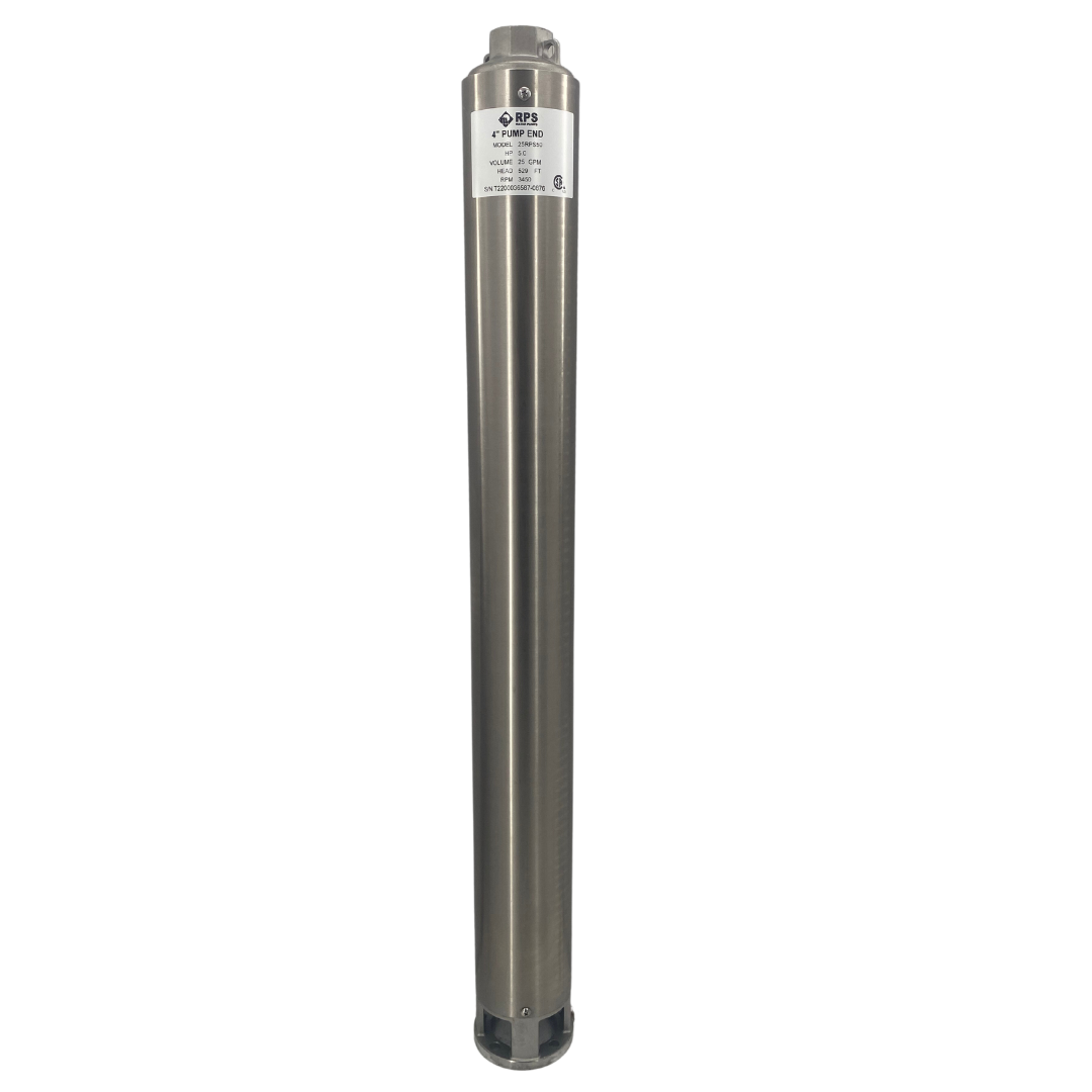 RPS Core Series 25RPS50 4" Submersible Pump End | Engineered Impeller | 13-31 GPM