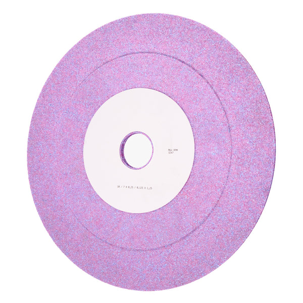 10" Dia x 1/8" Thick x 1-1/4" Bore - HUB on 1 Side, PURPLE 54 -- Vitrified Wheel