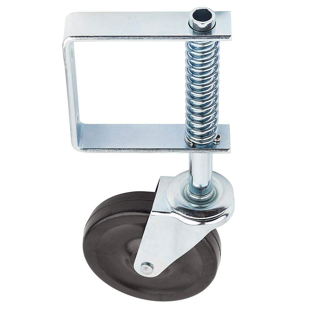 Gate Casters - Spring Loaded - Up To 125 Lbs - Zinc Plated Finish - Sold Individually