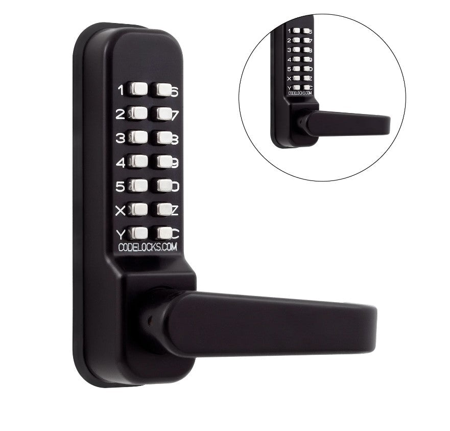 Gate Lock with Code - 400 Series Back to Back - Mechanical Medium Duty Tubular Latchbolt - Multiple Finishes Available - Sold Individually