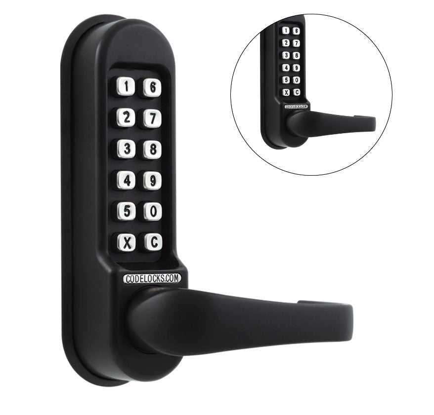 Gate Lock with Code - 500 Series Back to Back - Mechanical Heavy Duty Tubular Latchbolt - Multiple Finishes Available - Sold Individually