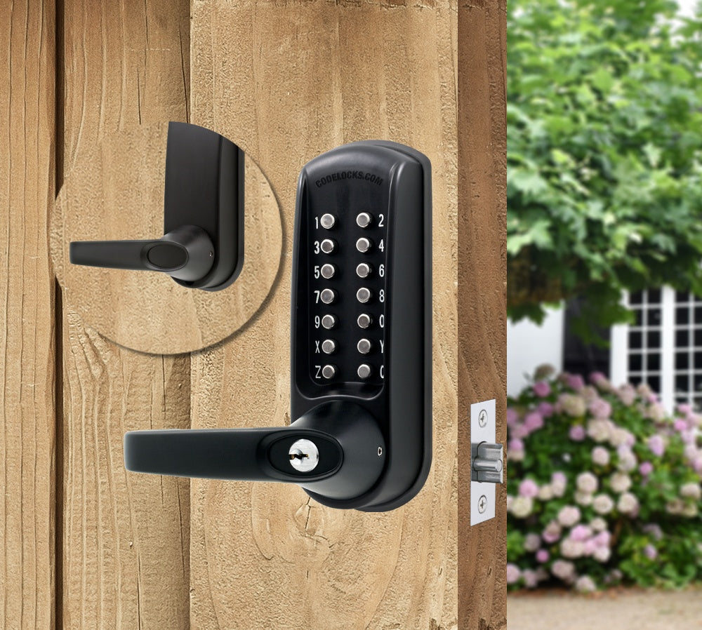 Gate Lock with Code - 600 Series - Mechanical Heavy Duty Tubular Latchbolt - Quick Code Change - Multiple Finishes Available - Sold Individually